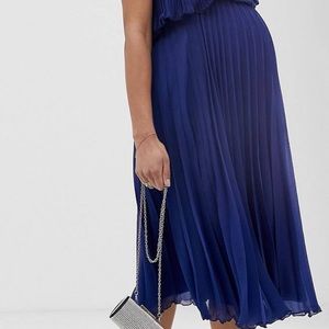 Blue maternity dress